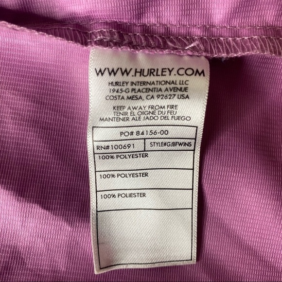 Hurley Lilac/Lavender Lightweight Jacket. Size Medium - Picture 4 of 5
